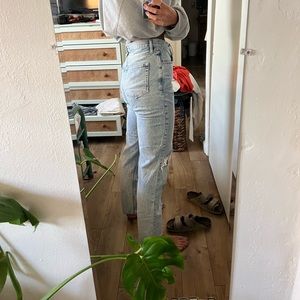 Free People bootcut light washed high waisted jeans